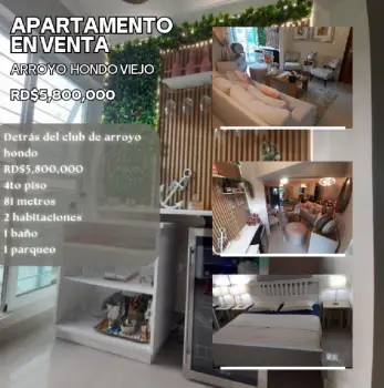 Apartamento en venta en arroyo hondo viejo