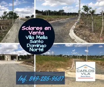 Solares en venta en villa mella santo domingo norte