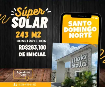 Solar comercial de 243 metros paga el inicial y construye
