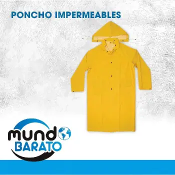 Traje impermeable impermeable chaleco poncho rain coat lluvia amarillo