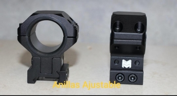 Rifle anillas ajustable