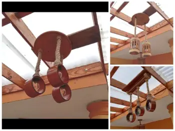 Lámparas para terrazas gazebos