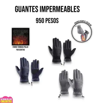 Guantes full frío con forro polar y puedes usar celular