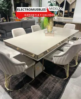 Juego de comedor de 6sillas disponible