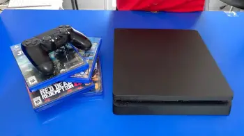 Playstation 4 slim 1tb  4 videojuegos y 1 control