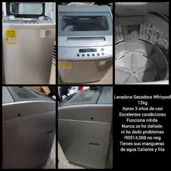 Lavadora whirlpool 12kg