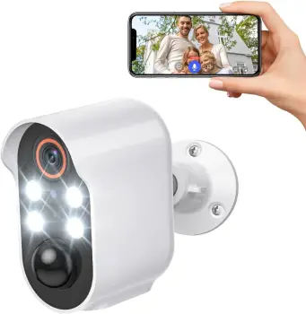 Cámara de seguridad inalámbrica 1080p almacenamiento en la nube vista