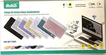 Combo teclado y mouse inalambrico bluetooth