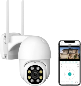 Camara de seguridad ptz giro 360 vision nocturna full color audio bidi