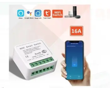Interruptor inteligente wifi de 16a módulo de interruptores de luz de