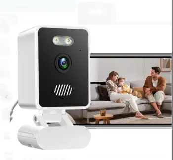 Cámara de seguridad wifi 1080p con visión nocturna a color detección d