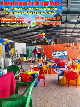 Salón en renta para eventos con area de piscina en santiago republica