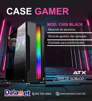 Case gamer atx negro