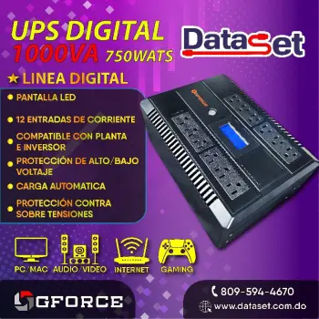 Ups digital 1000va 750wats