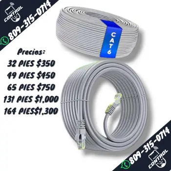 Cables de red categoria cat 6