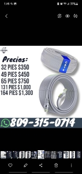 Cables de red categoria cat 6
