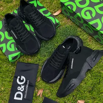 Tenis sneaker dolce gabbana full black 2k25