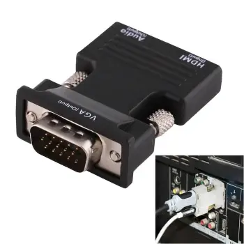 Convertidor hdmi a vga  audio ideal para pc laptop