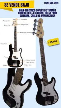 Vendo un bajo instrumento musical en santo domingo dn