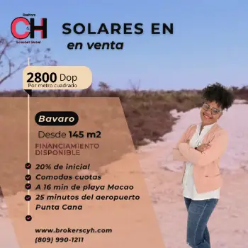 Solares en proyecto a pocos minutos del iberostar bavaro