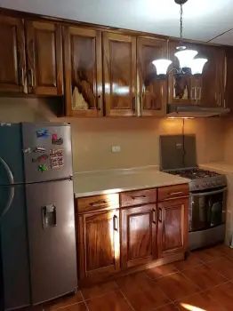 Cocina en madera de roble