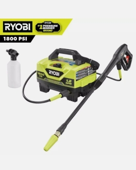 Hidrolavadora eléctrica de agua fría de 1800 psi y 12 gpm de ryobi  nu