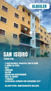 Alquilo alquiler alquilar apartamento autopista san isidro renta rento
