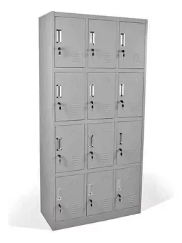Locker metal 12 casillas alto 180cm ancho 90 cm profundidad 40 cm