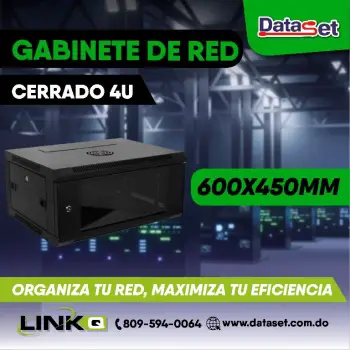 Gabinete de red cerrado 4u