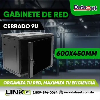 Gabinete de red cerrado 9u