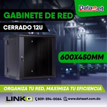 Gabinete de red cerrado 12u