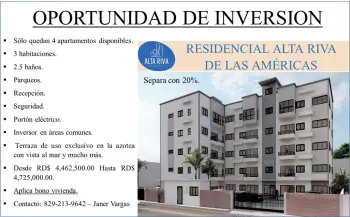 Residencial alta riva las americas