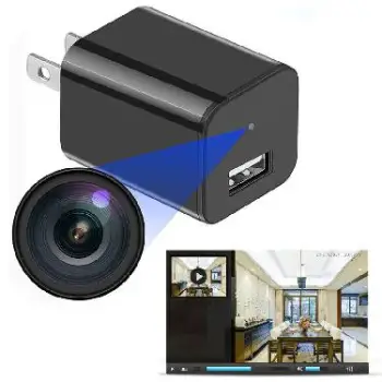 Cargador usb con cámara espía oculta - sensor movimiento - sonido - mi