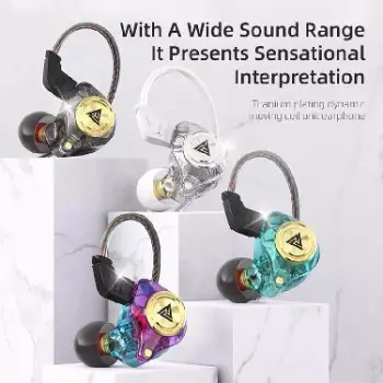  audífonos qkz ak3 - auriculares monitor hifi - alta calidad de sonido
