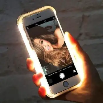 Cover iluminado anti-caídas luz selfie para iphone 6 plus / 6s plus /
