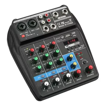 Consola de audio mixer 2 canales
