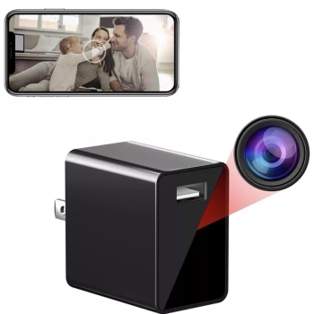 Cámara cargador espía celular - cargador de pared usb con wifi - hd
