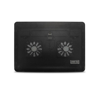 Base soporte enfriador de laptop doble abanico hasta 15 pulgadas