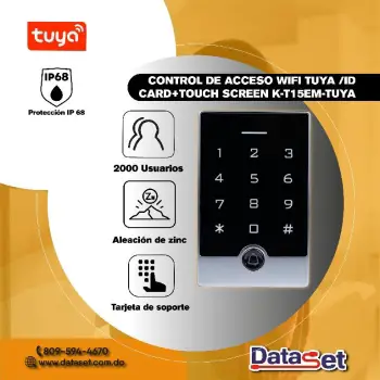 Control de acceso wifi tuya k-t15em-tuya