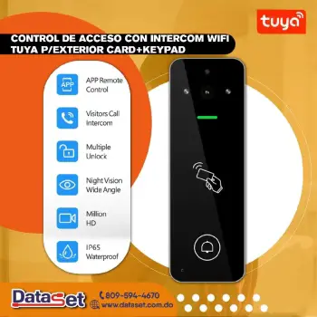 Control de acceso con intercom wifi tuya