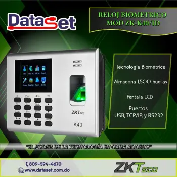 Reloj biometrico mod zk-k40/id