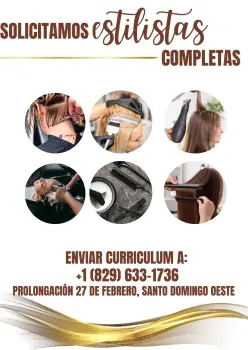 Buscamos estilistas completa!!
