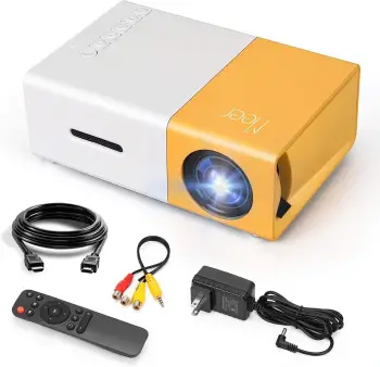 Mini proyectorde película portátil con control video beam projector le