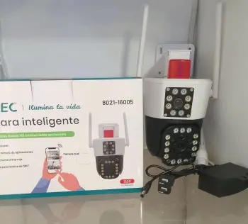 Cámara de seguridad doble lente wifi full hd 2mp vision full color sir