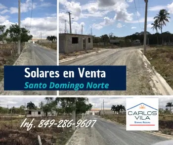 Solares en venta en santo domingo norte
