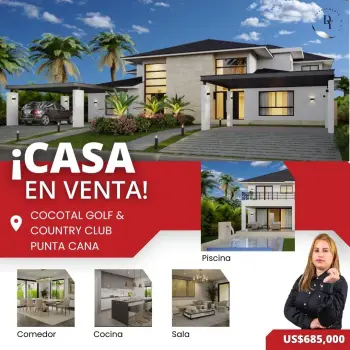 Villa en punta cana cocotal
