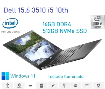 Dell latitude 3510 15.6 pg i5 10ma 512gb ssd 16gb ddr4 teclado ilumina