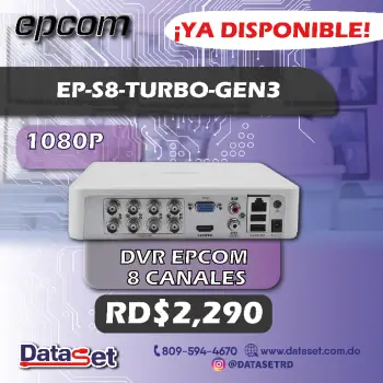 Dvr epcom 8 canales