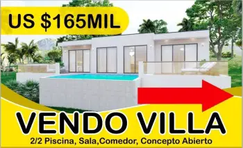 Villa en obra gris en las galeras samaná