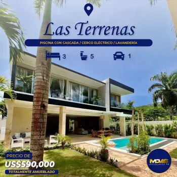 ✨vendo hermosa villa ubicada  ????en las terrenas  samana ✨